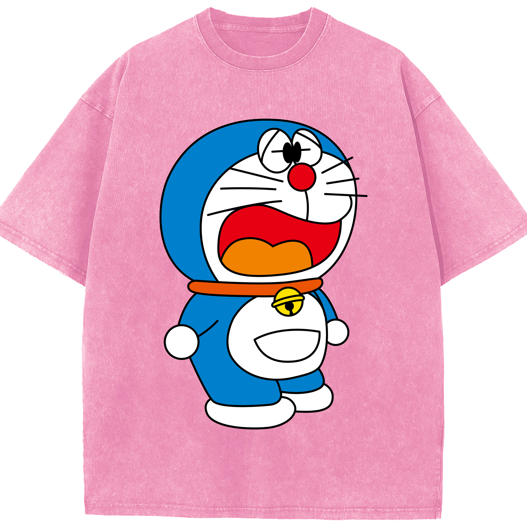 （画像用） ドラえもん Doraemon 綿100% ヴィンテージ風 半袖Tシャツ（フロントプリント）